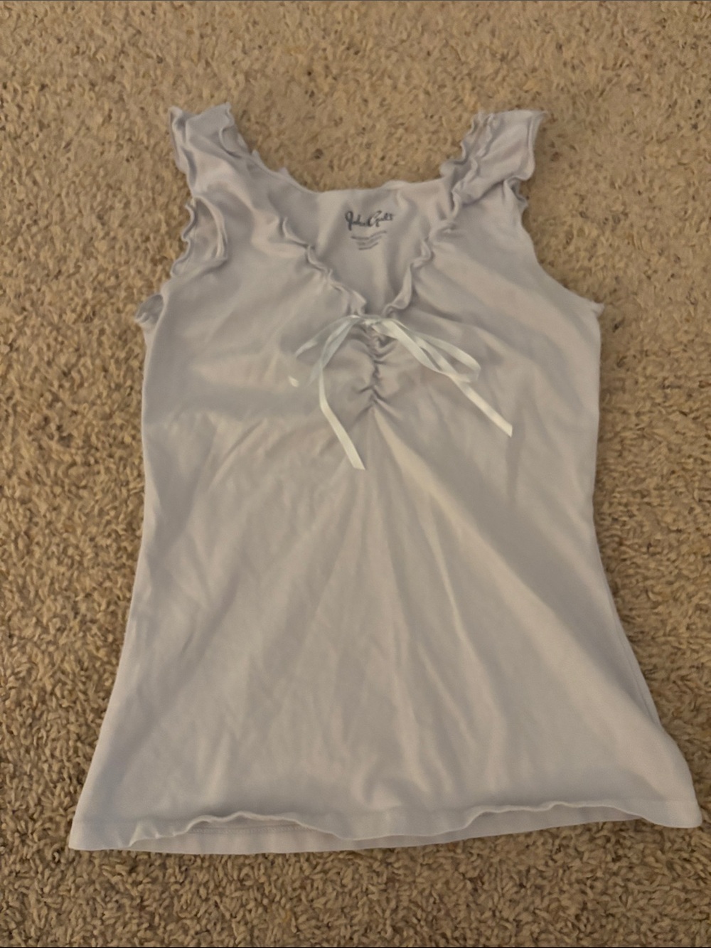 John Galt Light Blue Blair Tie Front Tank Top!!